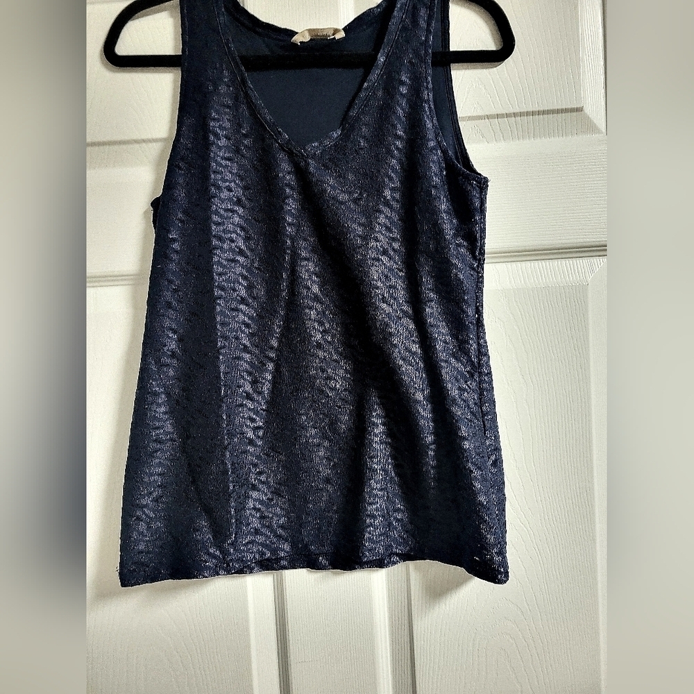 Banana Republic  - EUC - Navy Blue, Lacy, Dressy Tank Top  - Size S
